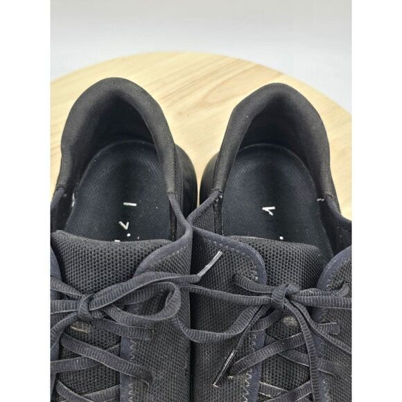 Kizik Madrid Eco Knit Casual Running Sneakers Men\'s Size 12W Triple Black main image 4